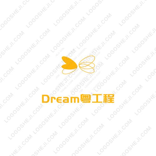 Dream粤工程logo设计