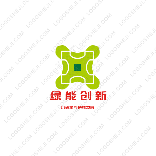 绿能创新logo设计